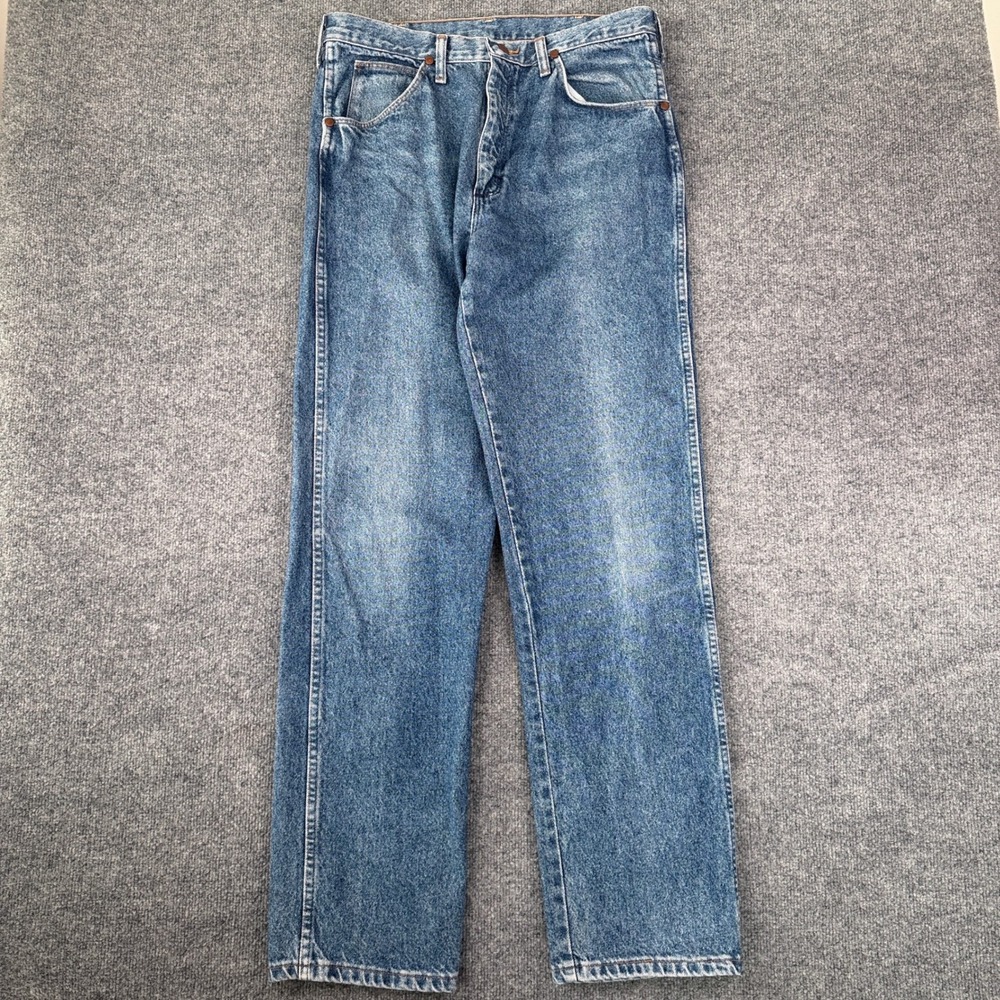 Vintage Wrangler Jeans Mens 32x34 Blue Cowboy Western 22MWZBS Made in USA 90s